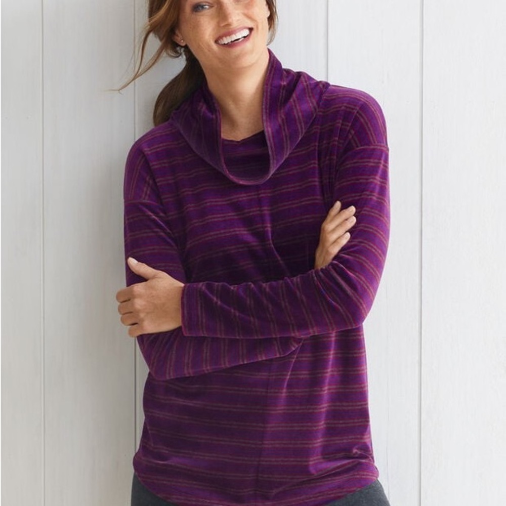 Talbots Velour Cowlneck